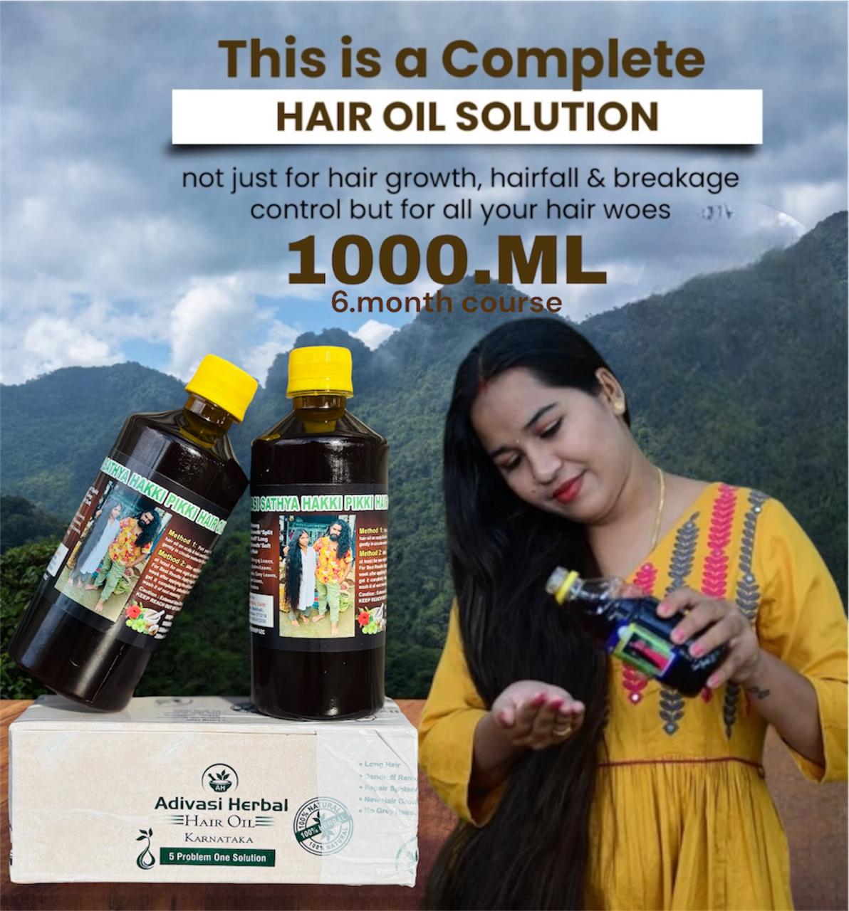 KARNATAKA HAKKI PIKKI NEELAMBARI HERBAL HAIR OIL